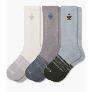 Bombas Assorted Colorblock Calf Socks Lot Of 3 Pairs Size L  NEW